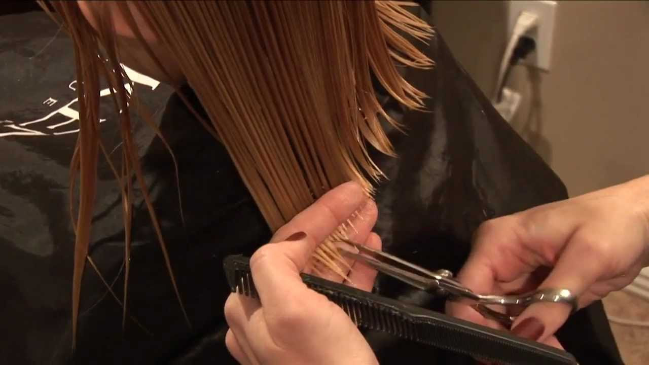 HOW TO CUT GIRLS HAIR Basic Girls Trim hair tutorial HOW TO CUT GIRLS HAIR Basic Girls Trim hair tutorial