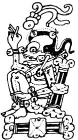 Maya God A in Dresden Codex