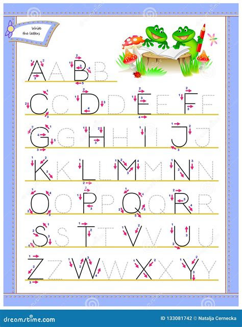  alphabet letters worksheets kindergarten