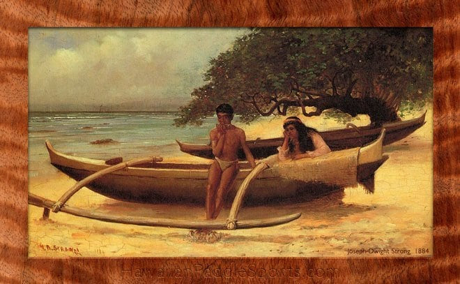 Ancient Hawaiian Canoes hawaiian outrigger canoeing it's history 