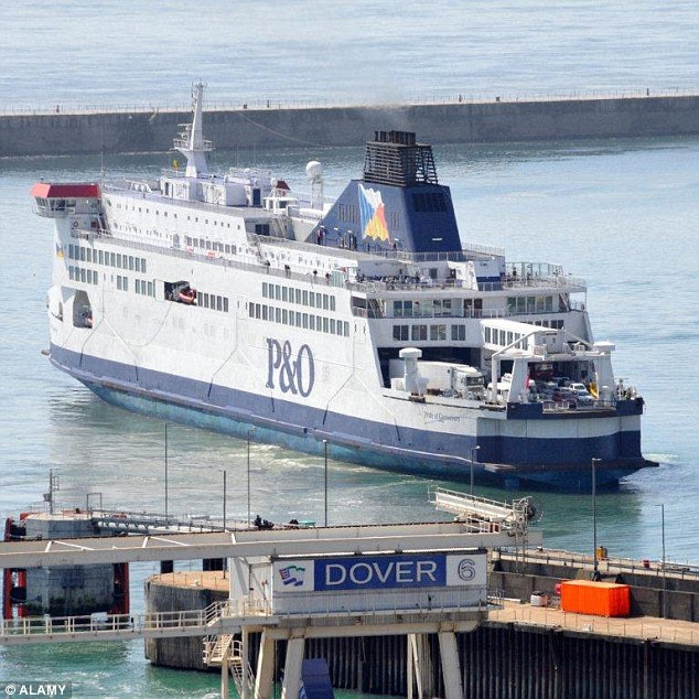Passengers planning to travel tomorrow (Monday) from Dover to Calais are being urged to contact their ferry operators prior to their journey (File Photo)