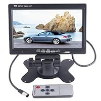 7 inch TFT Color LCD Car Rear View Camera Monitor Support Rotating The Screen and 2 AV Inputs