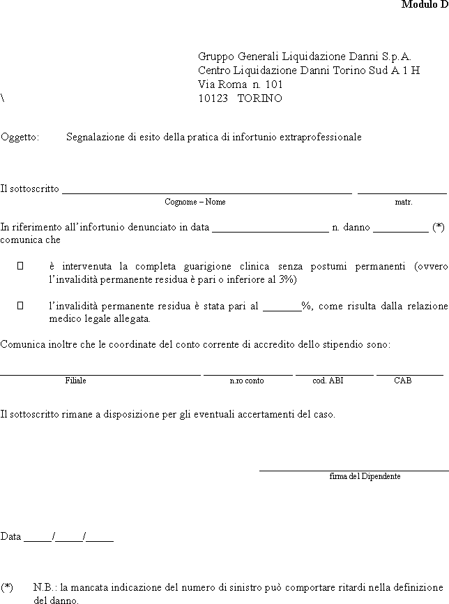 MODULISTICA UTILE
