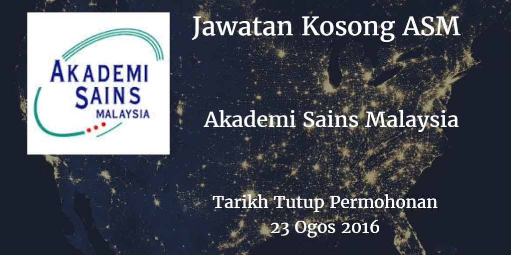 Jawatan Kosong ASM 23 Ogos 2016