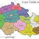 Mapa české Republiky Kraje
