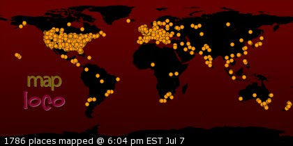 Locations of Site Visitors