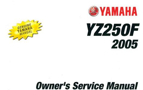 Download PDF Online yamaha yz250f full service repair manual 2005 PDF Ebook online PDF