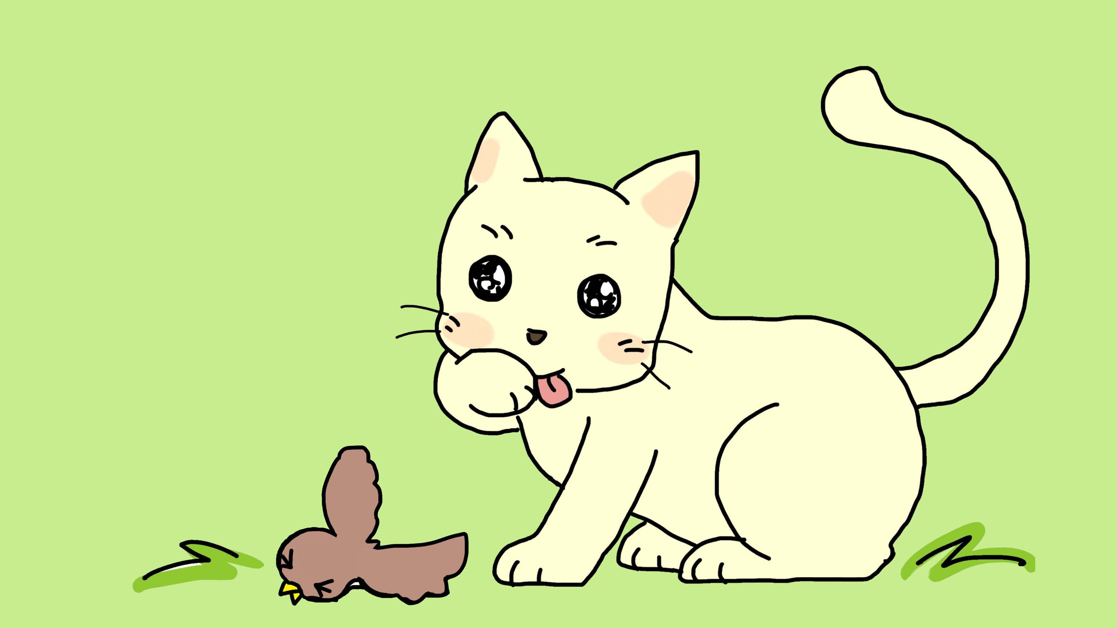 ネコがご飯の後で顔を洗うわけ リトアニアの昔話 福娘童話集 きょうの世界昔話