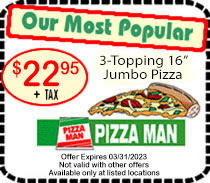 Pizza Man in Minnesota and Wisconsin makes pizza with fresh ...