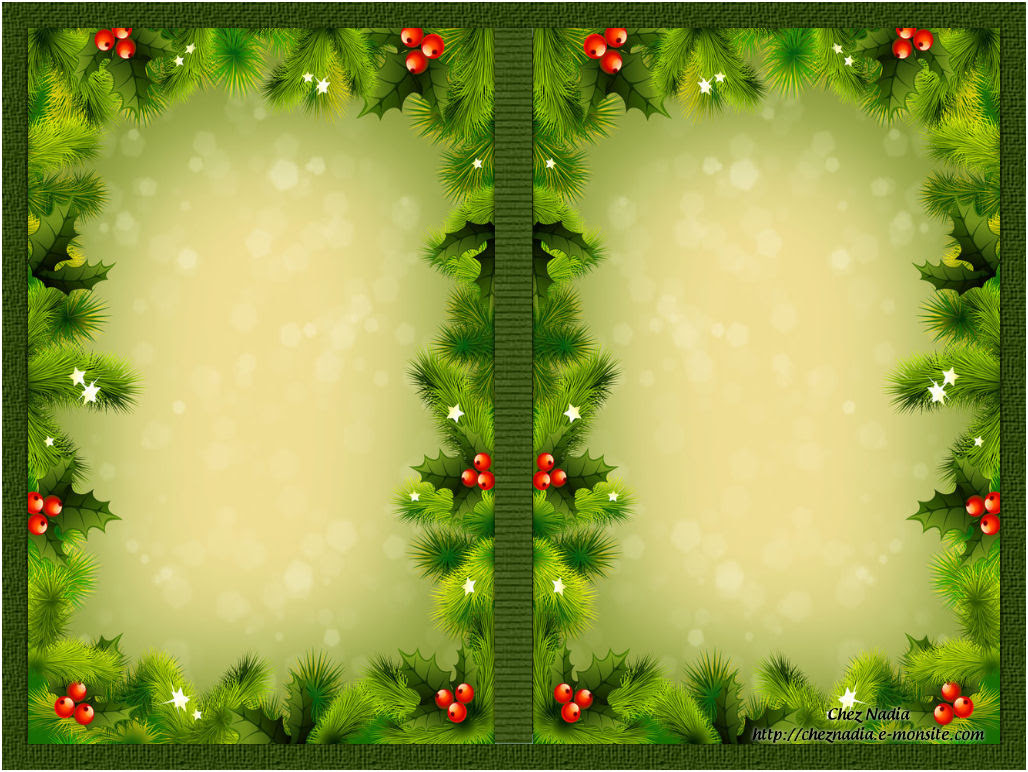 Carte Vierge Noel Nouvelle An