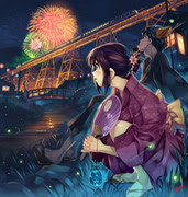 夏祭り 花火 Pixiv年鑑 B