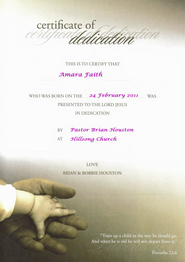 BABY DEDICATION BIBLE VERSES