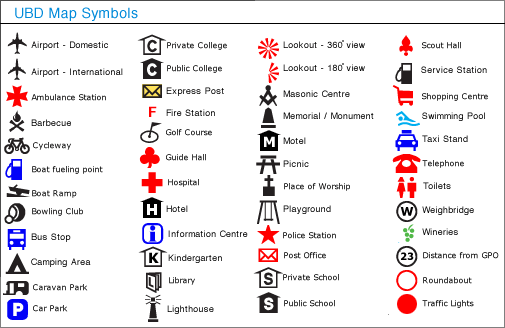 Popular Ubd Map Symbols, Newest!