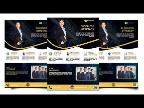 درس فيديو تصميم فلاير بالفوتوشوب