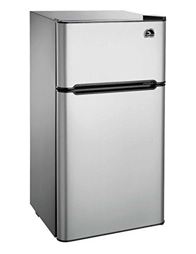 Igloo FR459 2 Door Refrigerator/Freezer, Platinum, 4.5 cu. ft.