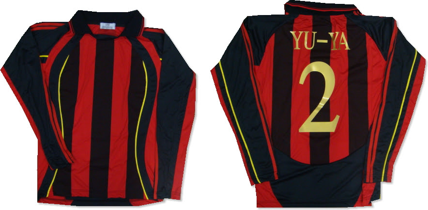 激安 長袖サッカーユニフォームのチームオーダー クラスｔシャツ作成 サンテイク Sample5