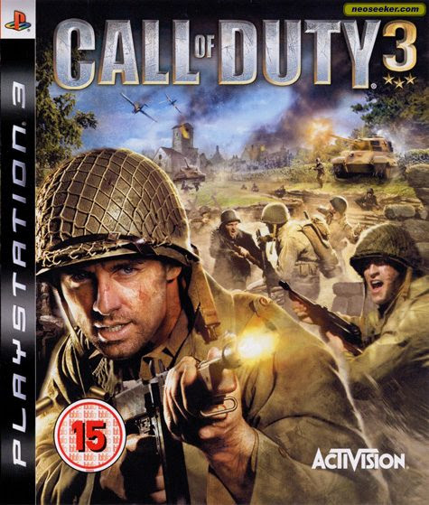 call of duty 3 cover. Call of Duty 3 - Front cover