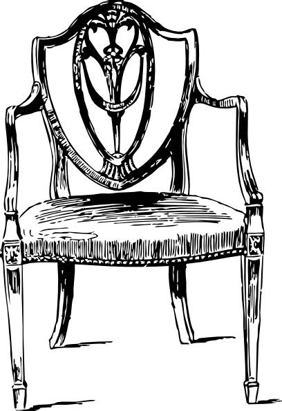 table and chairs clipart | Furniture Antique Chair clip