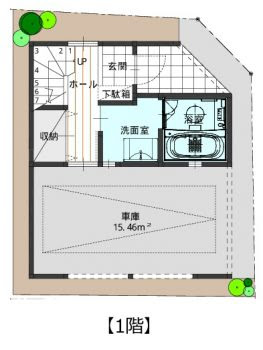 狭小住宅 間取り分類 横浜の狭小住宅 二世帯住宅 注文住宅の間取りは中鉢建設
