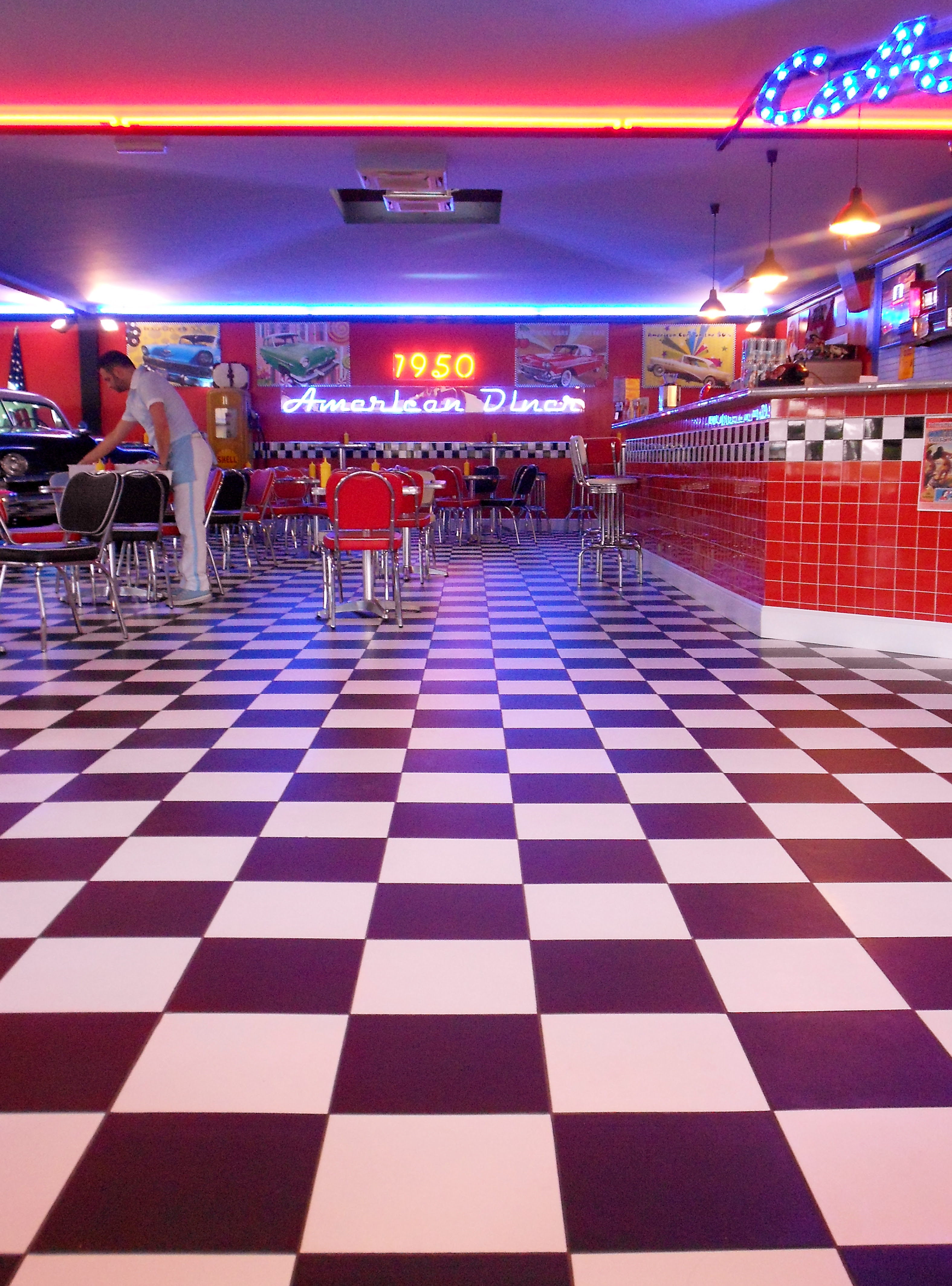  50S Diner Wallpaper WallpaperSafari