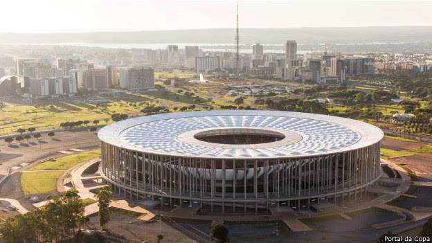 Estádio Mané Garrincha, em Brasília / Crédito da Foto: Portal da Copa