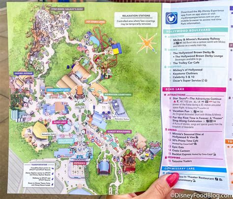 disneys hollywood studios    park map  disney