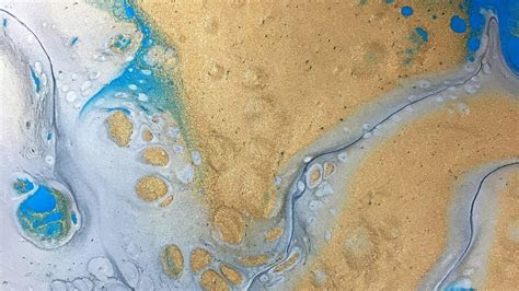 Acrylic isn't less toxic than oils. Fluid Acrylic Pour Painting With Silicone, Gold, Sliver