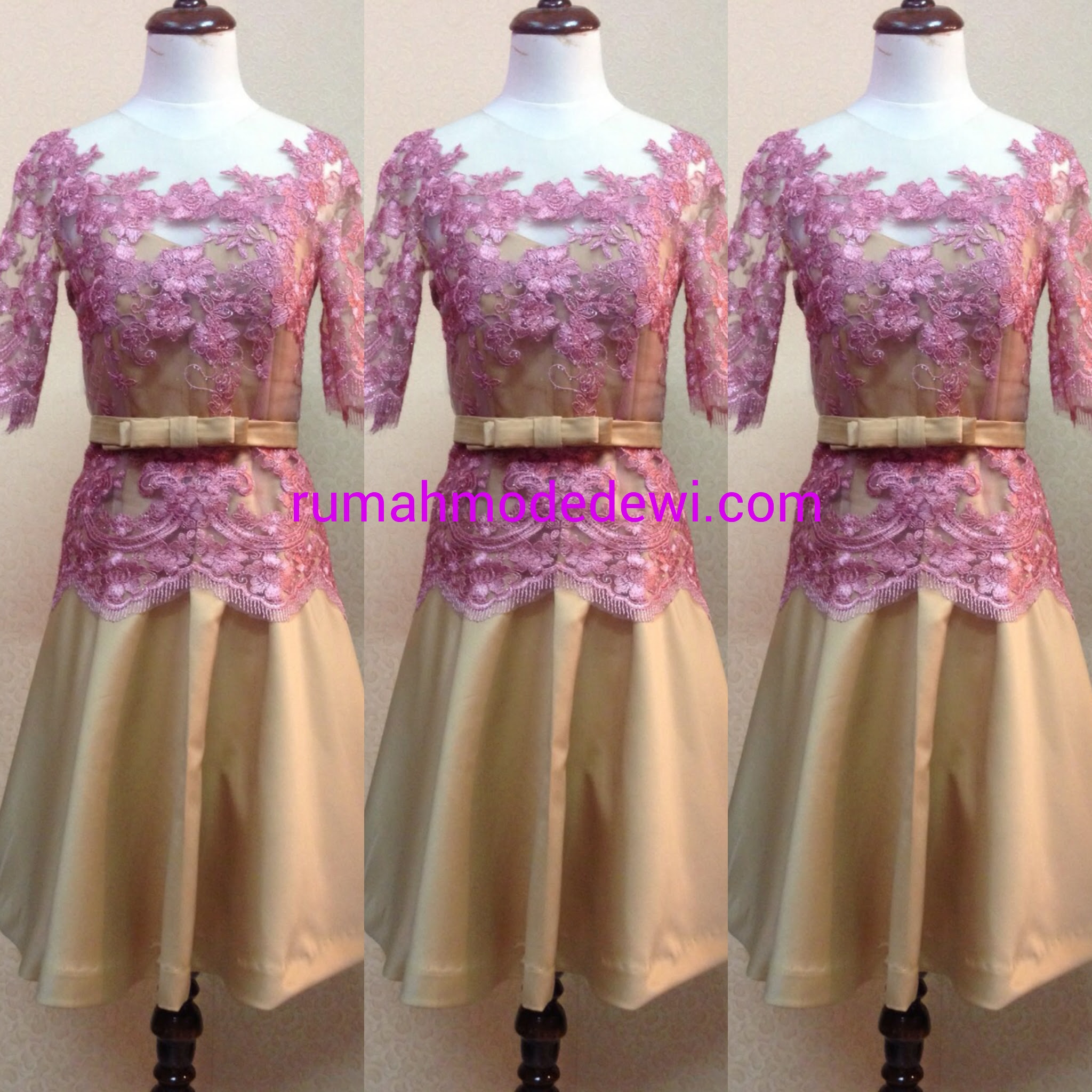 Kebaya Dress Pink Belt Pita Kebaya Dress Pink Belt Pita
