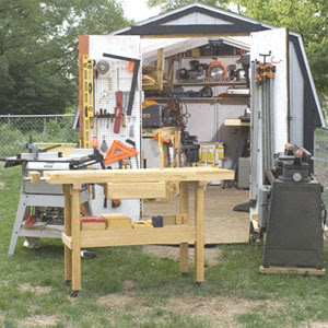 Photo tour of home woodworking shops