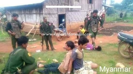 Sungguh Biadab..!! Tentara Myanmar Hancurkan Masjid Dan Paksa Muslim Rohingnya Makan Saat Puasa````!!!