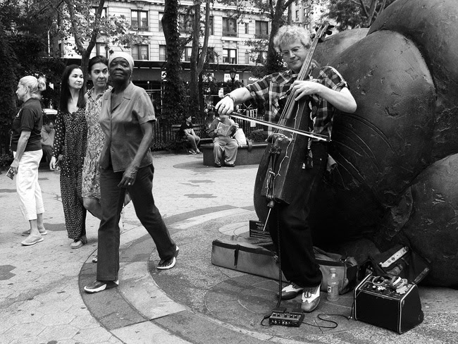 New-fangled Cellist, 72nd Street