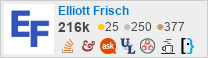 profile for Elliott Frisch on Stack Exchange, a network of free, community-driven Q&A sites