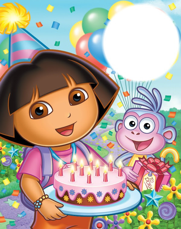 Photo Montage Happy Birthday Dora Pixiz
