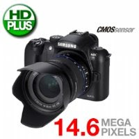 Samsung NX10 - Digital camera - prosumer - 14.6 Mpix - With 18-55mm Lens - supported memory: SD, SDHC -  black