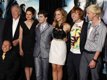 Cast Members At Premiere Of Harry Potter And Half Blood Prince In N Y