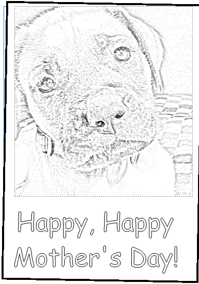 mothers day cards to colour in. Happy Mother#39;s Day from