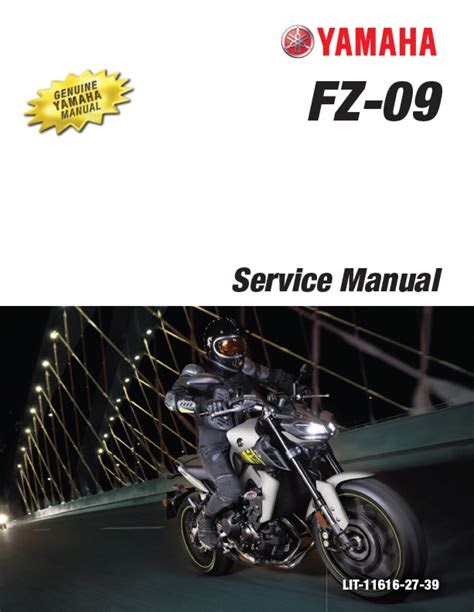 PDF Yamaha Fz09 2013 2015 Service Repair Workshop Manual