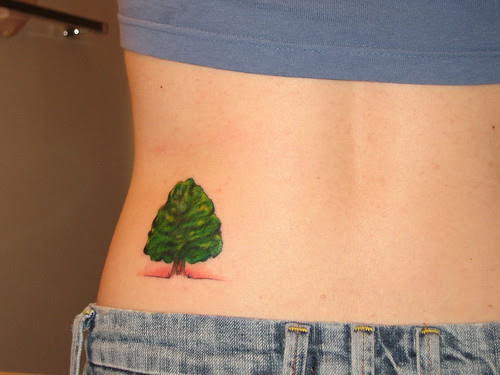 new tattoo. oak tree. tattoo