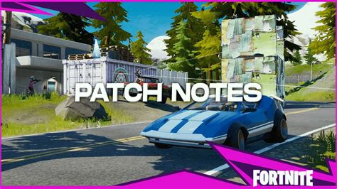 released fortnite patch update  patch notes bug