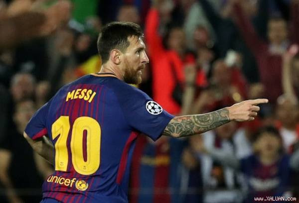 Messi vẫn chưa kí hợp đồng với Barca. Ảnh: Reuters.
