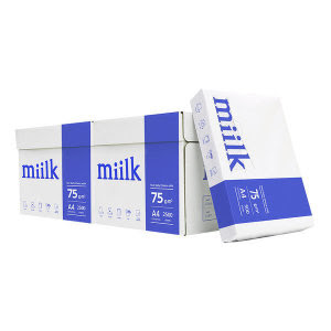 [밀크]한국제지 밀크 A4 복사용지 75g 2500매 2BOX
