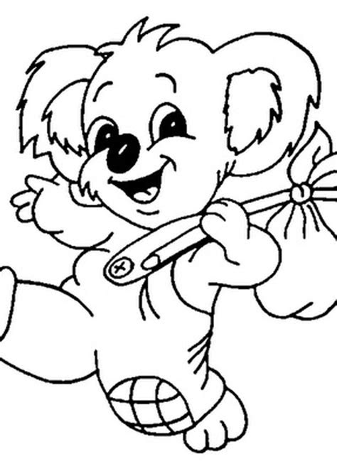 Plus, it's an easy way to celebrate each season or special holidays. cute printable animal koalas coloring books for kids