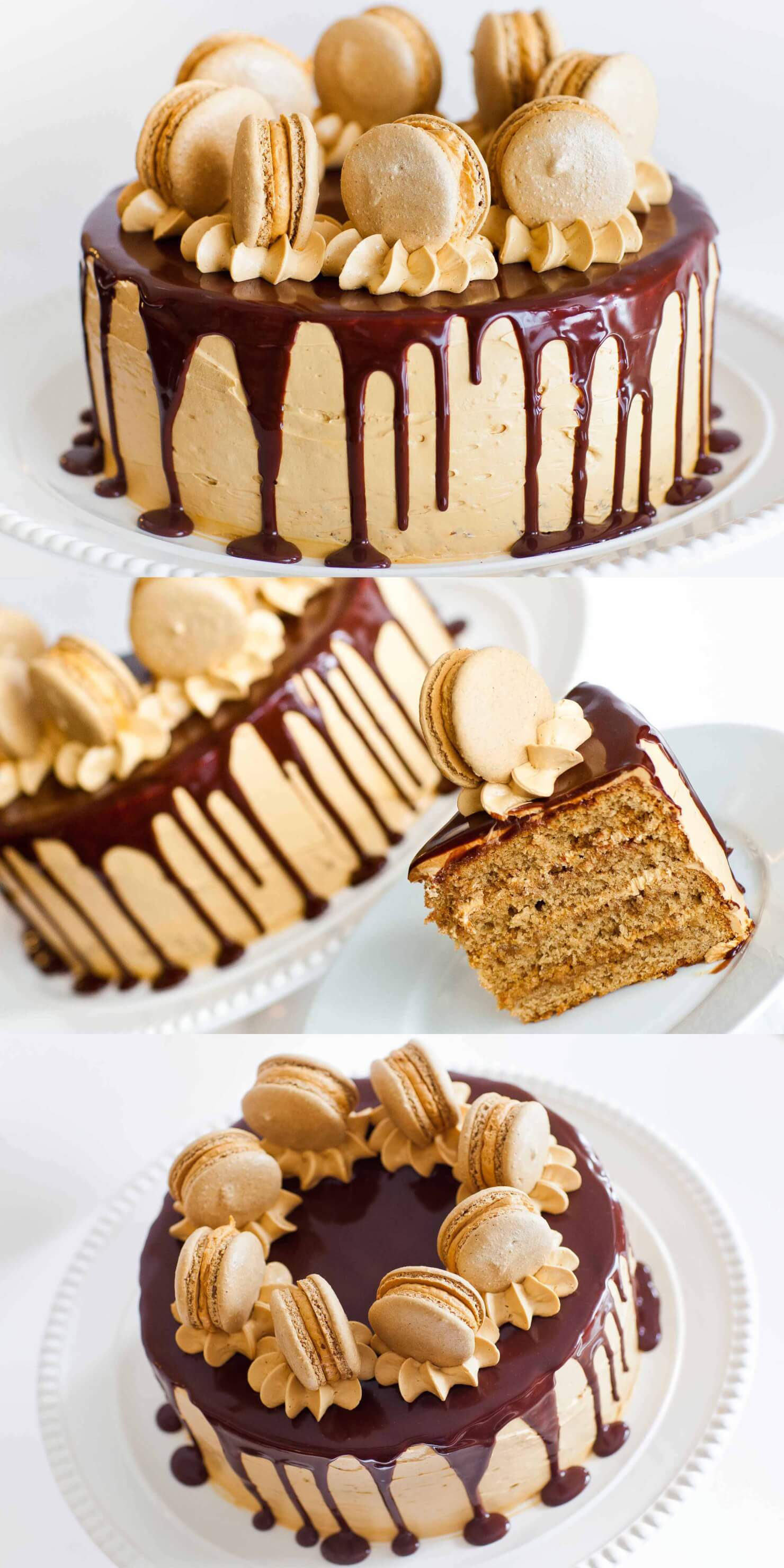 Coffee Caramel Cake with Chocolate Ganache - Tatyanas Everyday Food