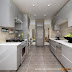 Gray Modern High Gloss White Kitchen Cabinets / These high gloss kitchen cabinets come in varied designs, sure to complement your style.