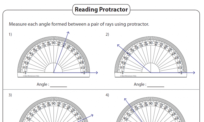 Math worksheets grade 8 angles