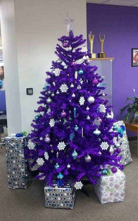 43 Top Images Purple Blue Christmas Decorations : 35 Breathtaking Purple Christmas Decorations Ideas - All ...