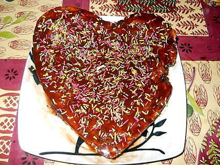 Recette De Gateau Coeur Aux Pepites De Chocolat