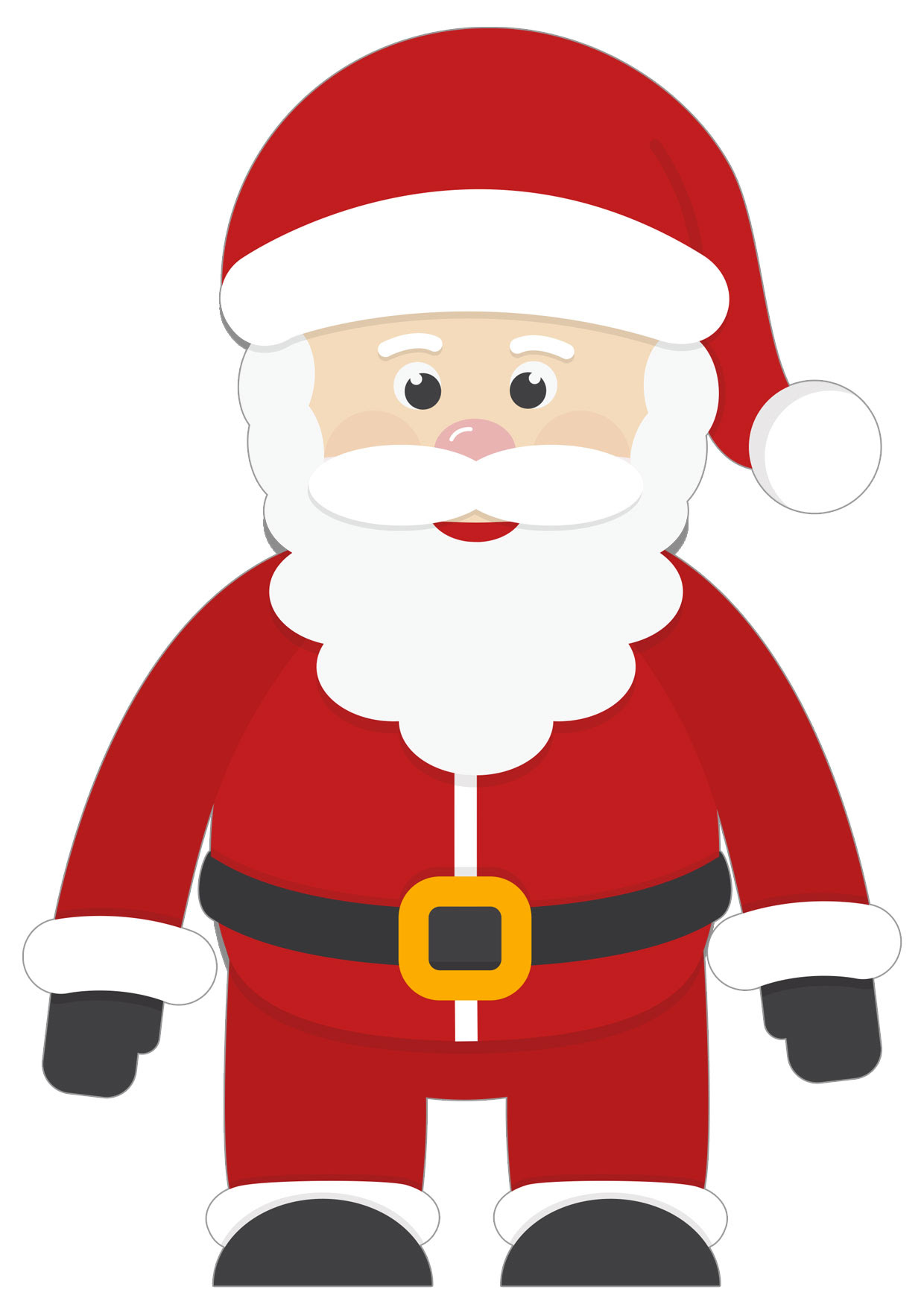30 Disegni di Babbo Natale Gi  Colorati da Stampare