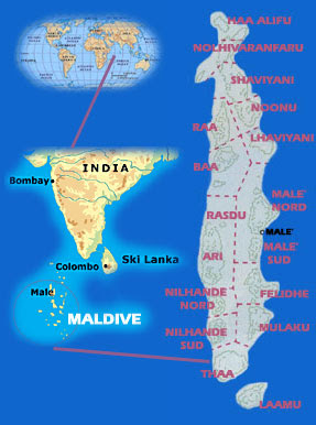 Maldive Cartina Atolli