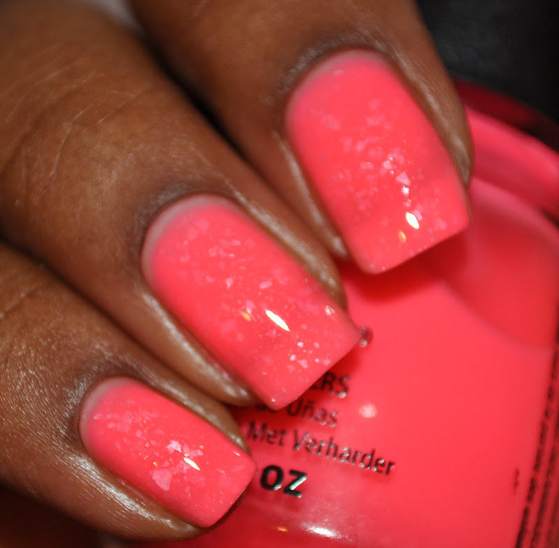 China Glaze Shell-o swatch sally hansen glass slipper nail polish